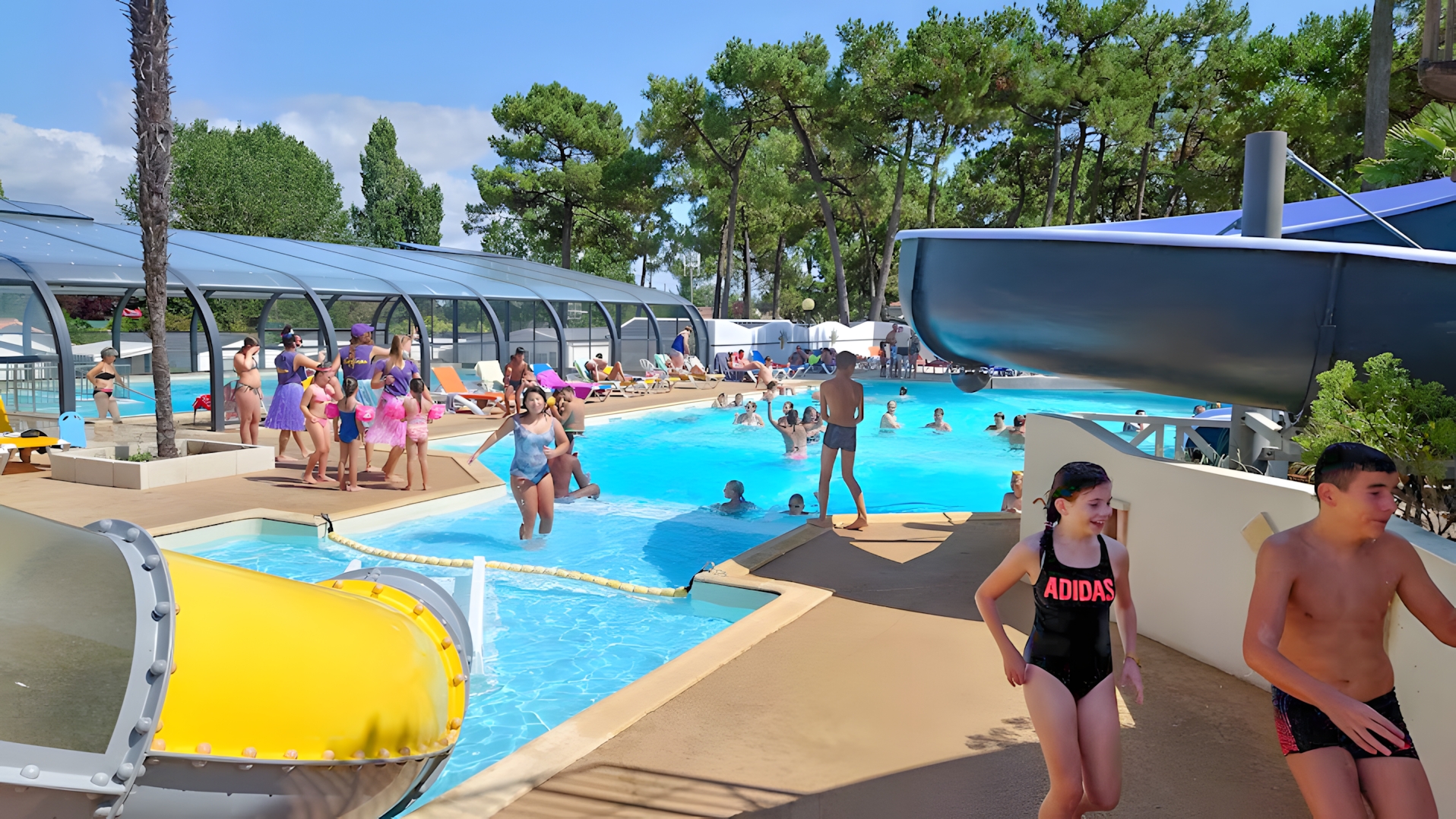 camping with heated pool la faute sur mer