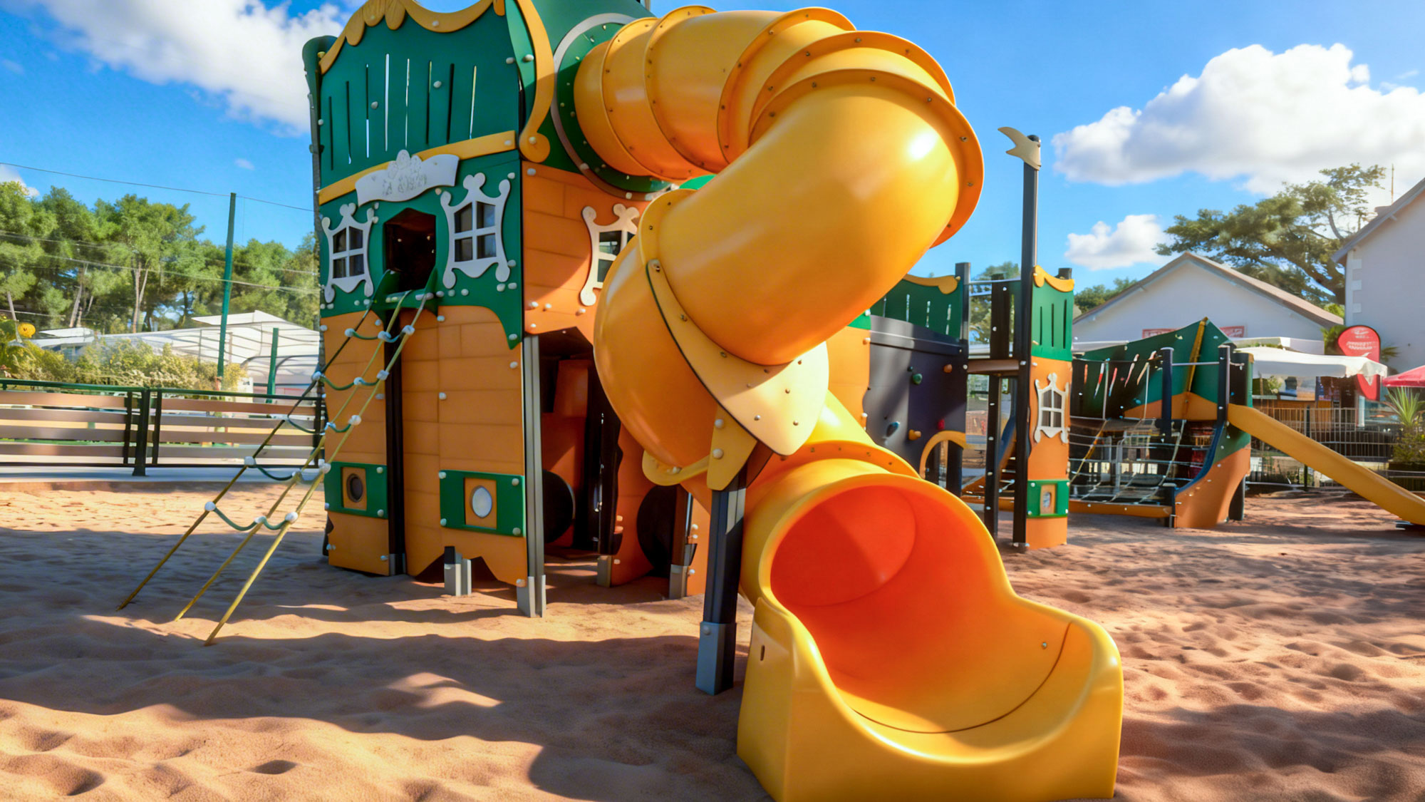 espace jeux enfants camping la siesta